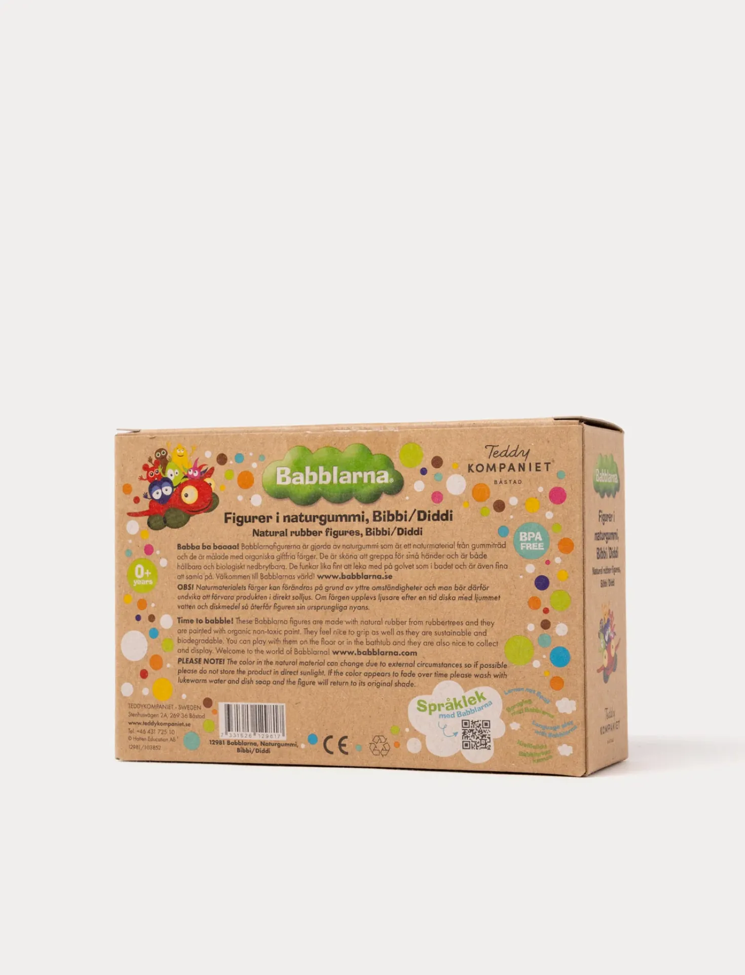 Babblarna, Figurer i naturgummi, Bibbi/Diddi