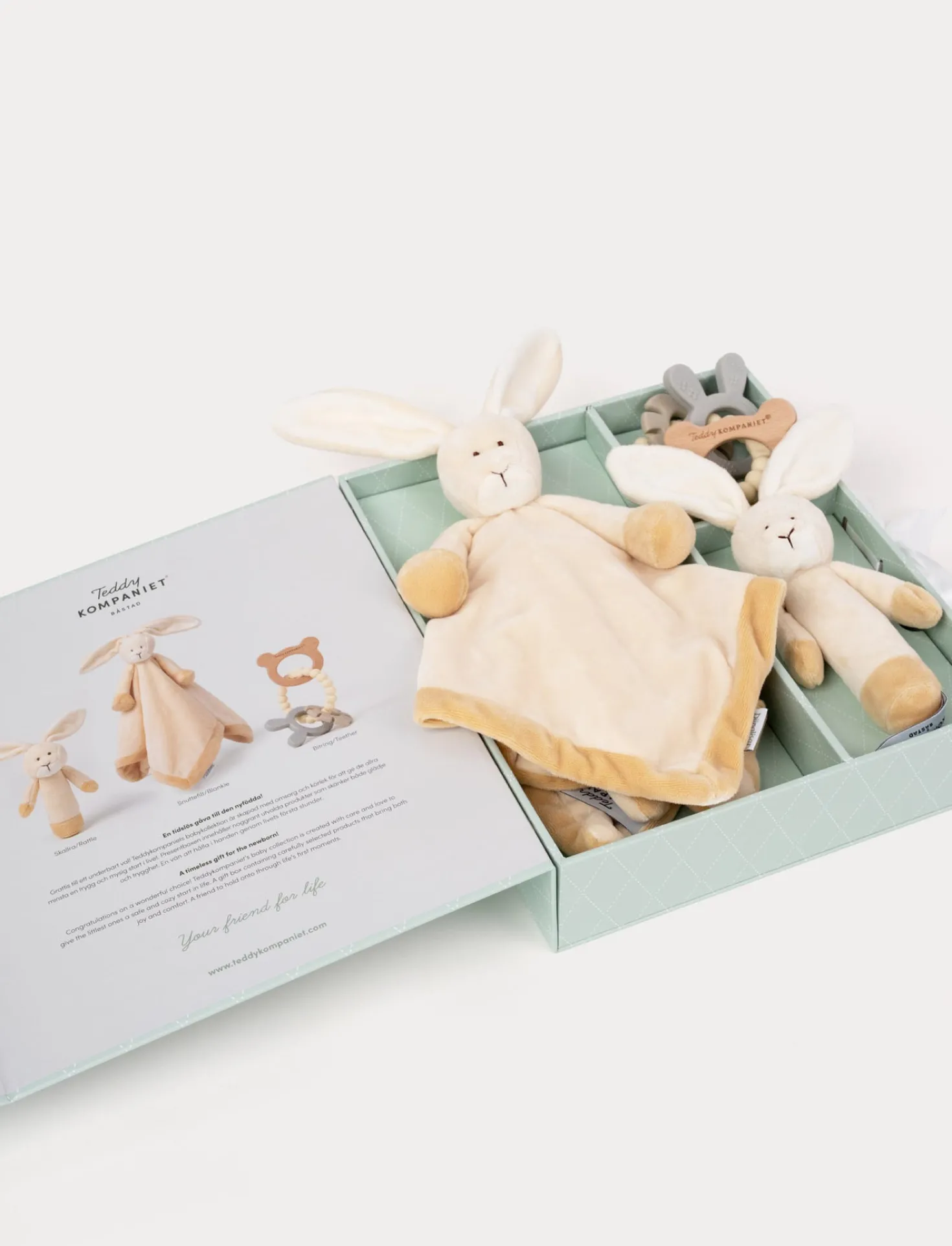 Diinglisar, Presentbox, Kanin, Beige