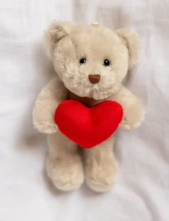 Theo med hjärta, Nalle, Beige